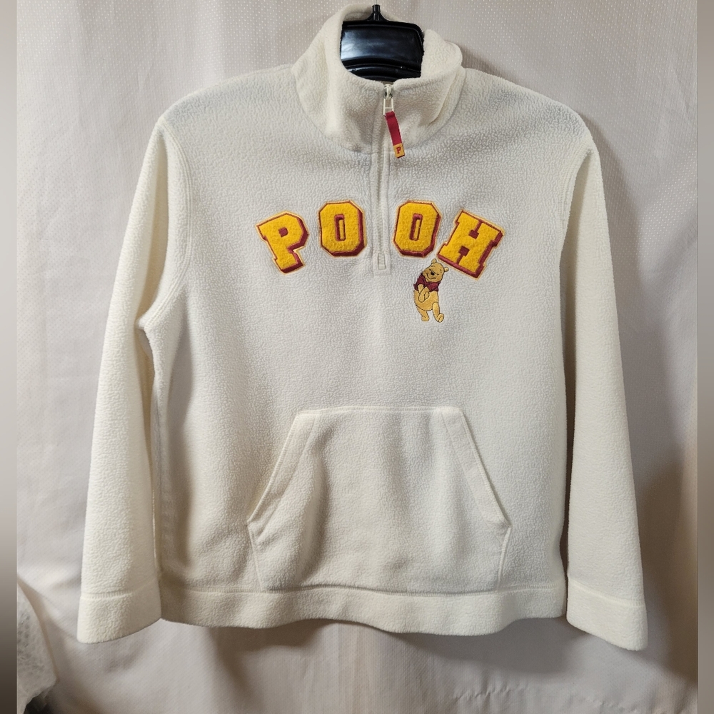 Disney Pooh Quarter Zip Fleece Pulloverโ Women's Medium